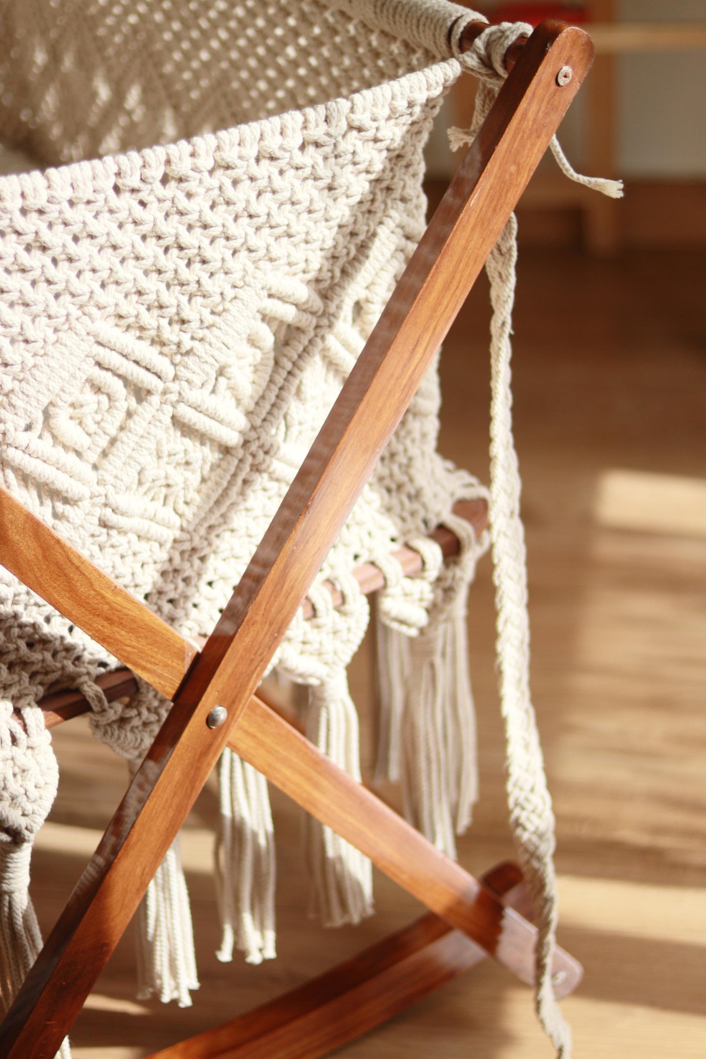 Macrame Crib and Cradle