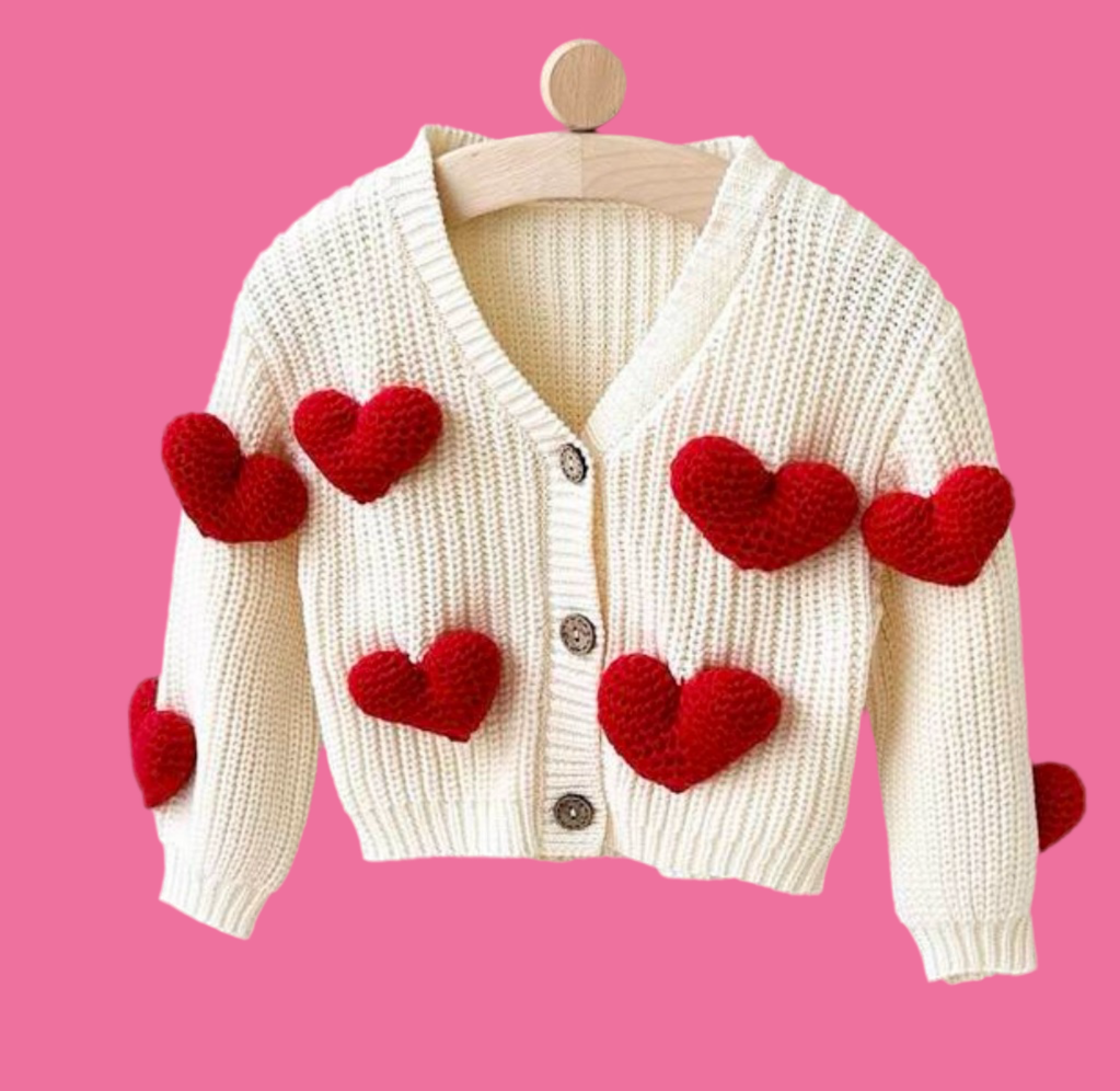 Cardigan baby heart ♥️