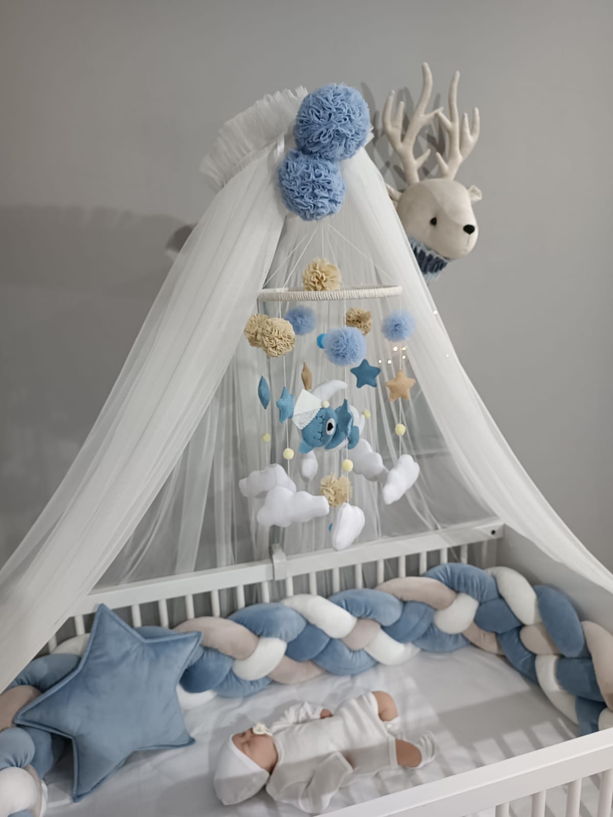 Ensemble Set de lit ✨ Bleu Reindeer🦌🦌