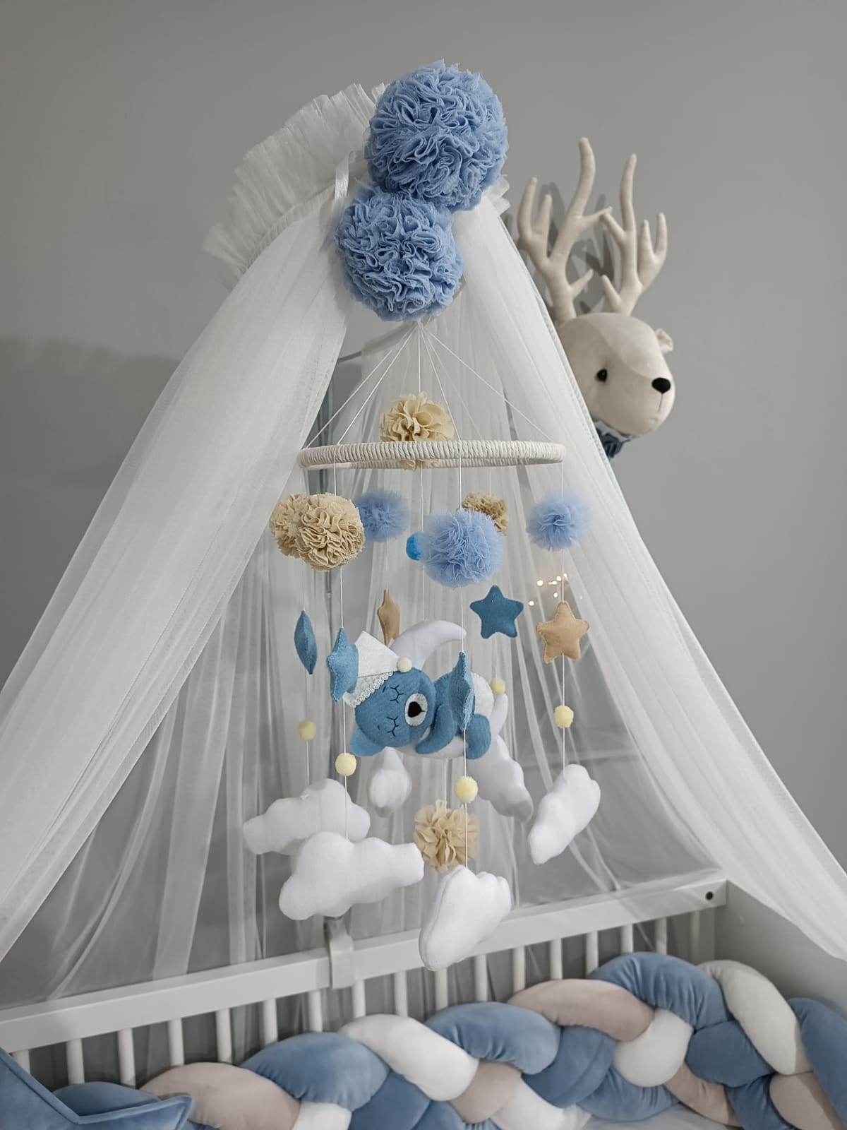 Ensemble Set de lit ✨ Bleu Reindeer🦌🦌
