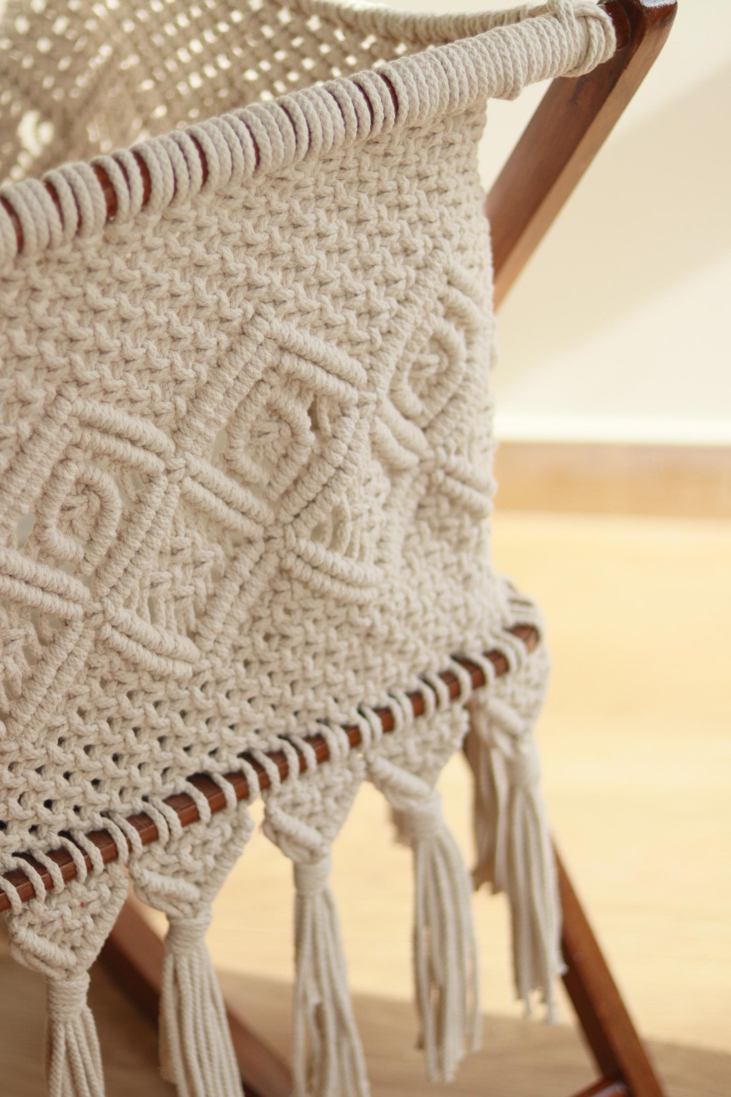 Macrame Crib and Cradle